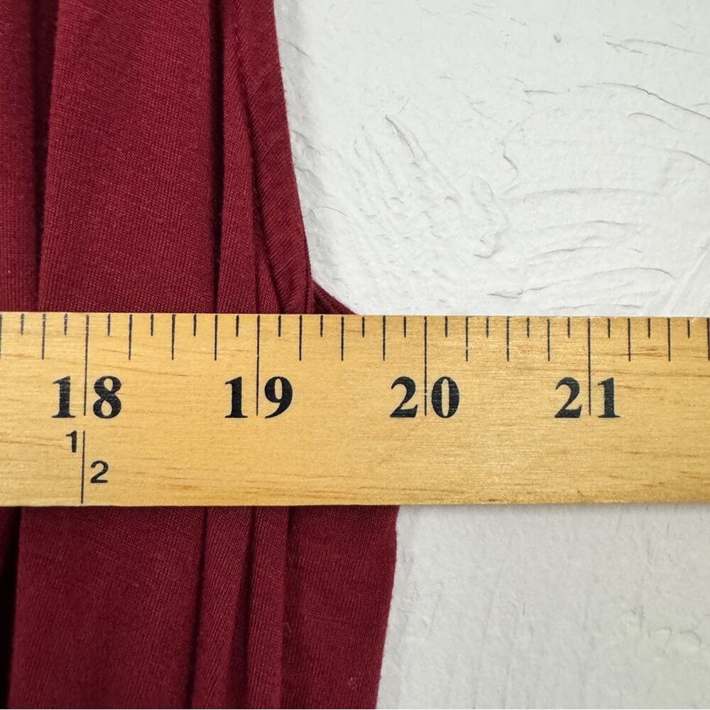 City Chic Refinity Maroon Wrap Front Tunic Blouse… - image 8